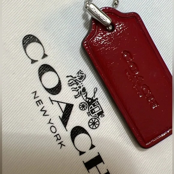 Coach Red Key & Card Holder - Picture 2 of 8